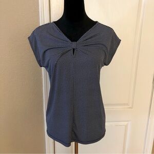 Gathered bow blouse